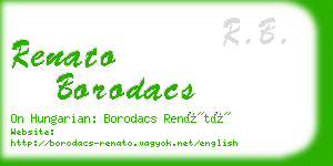 renato borodacs business card